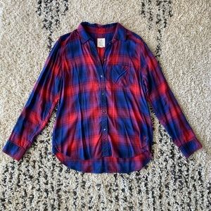 American Eagle Plaid Vintage Boyfriend